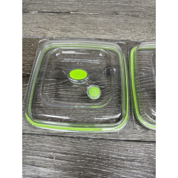 FoodSaver Vacuum Sealer Fresh Preserver Replacement Lid Only ~set Of 2 - Picture 3 of 6